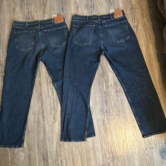 Mens Levi’s 505 Regular Fit Stretch Jeans - Picture 7 of 8